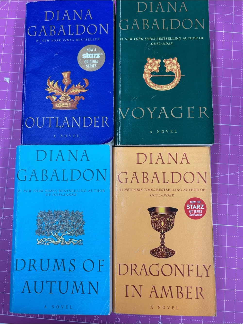 Diana Gabaldon Outlander Series Book Set - first 4 books